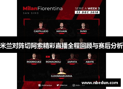 米兰对阵切阿索精彩直播全程回顾与赛后分析